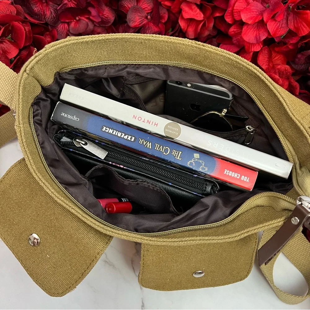 Supernatural Canvas Crossbody Messenger Bag - Picture 10 of 15
